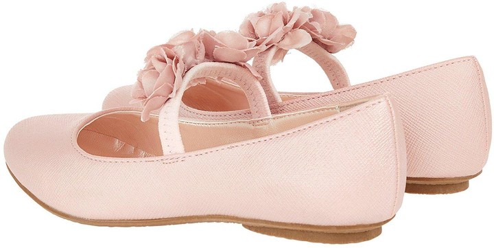 dora corsage strap ballet pumps