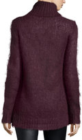 Thumbnail for your product : Michael Kors Collection Mohair-Blend Turtleneck Sweater, Bordeaux