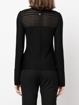 Thumbnail for your product : Genny Mesh-Detail Roll-Neck Top