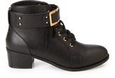 Thumbnail for your product : Forever 21 Buckled Lace-Up Booties