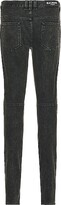 Thumbnail for your product : Balmain Ribbed Slim Jeans Vintage Used in Black