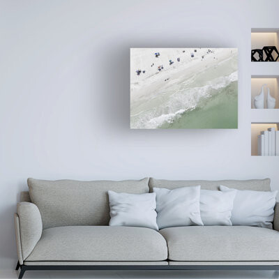 Wrapped Canvas Wall Art - Mary Lou Johnson 'Good Vibrations' Wall Art for Living Room, Bedroom, or Office Décor - 35x47