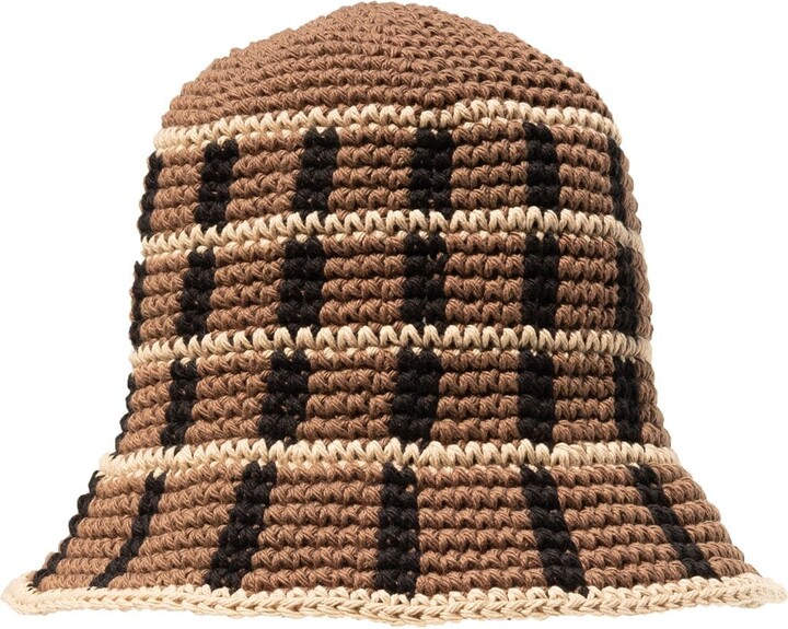 MEMORIAL DAY Plaid Crochet Bucket Hat ShopStyle
