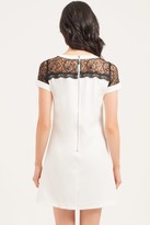 Thumbnail for your product : Girls On Film Paper Dolls White & Black Lace Panel Shift Dress