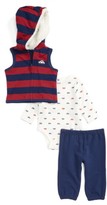 Thumbnail for your product : Little Me Infant Boy's Car Vest, Bodysuit & Pants Set