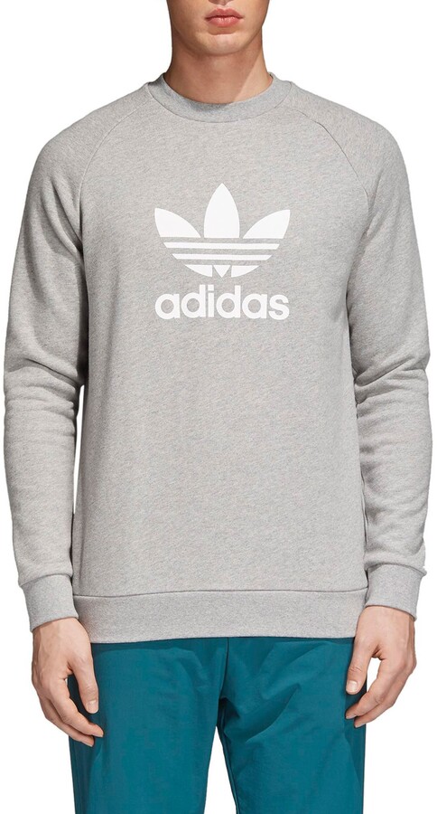 adidas trefoil crew sweatshirt