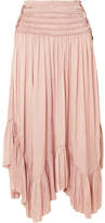 Thumbnail for your product : Ulla Johnson Edie Plisse-satin Midi Skirt