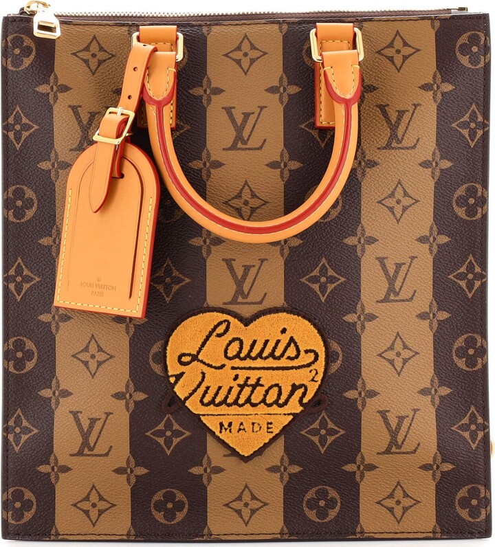 Louis Vuitton Sac Plat Monogram Solar Ray Orange Brown in Coated