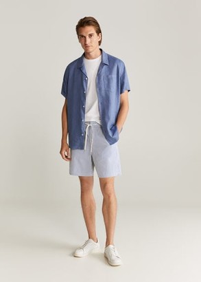 mens bermuda shorts with elastic waist