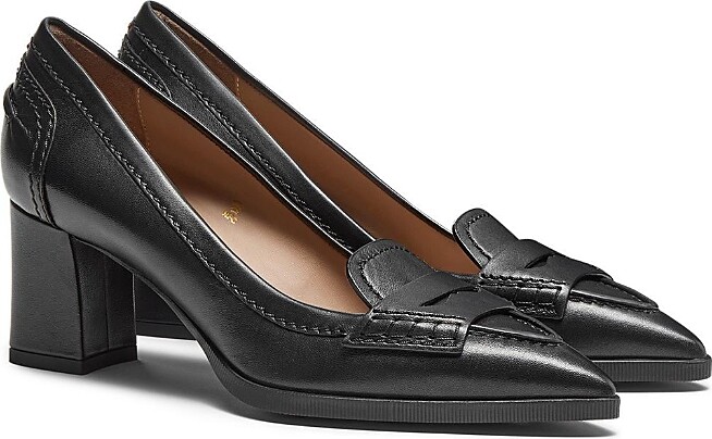 Santoni Women's Leather Mid-Heel Pumps