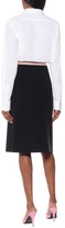Thumbnail for your product : Gucci Wool-blend jersey midi skirt