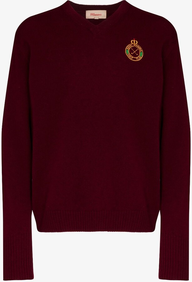 Manors Golf Red Classic Merino Wool Golf Sweater ShopStyle