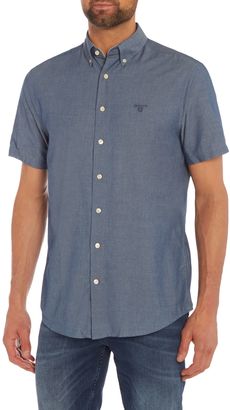Gant Men's Short Sleeve Indigo Shirt