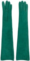 Thumbnail for your product : Manokhi Long-Length Suede Gloves