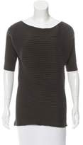 Thumbnail for your product : The Row Rib Knit Short Sleeve Top