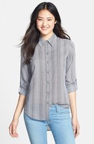Thumbnail for your product : Foxcroft Herringbone Stripe Shaped Tunic Shirt (Regular & Petite)