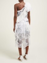 Thumbnail for your product : Preen by Thornton Bregazzi Giselle Asymmetric Embroidered-tulle Dress - White Multi