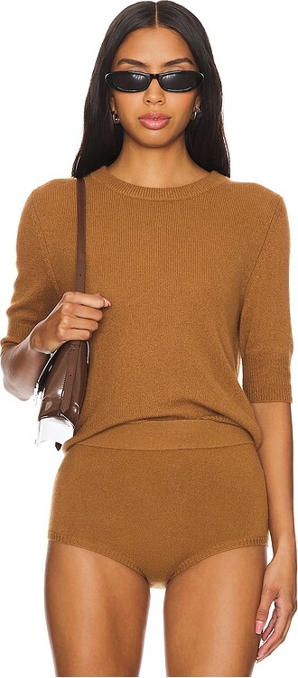 W. Cashmere Celina Short Sleeve Pullover