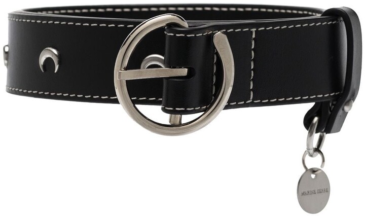 小物 Marine Serre Belt Vegetable Leather Moon Belt • Marine Serre