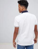 Thumbnail for your product : Tommy Hilfiger Contrast Collar Tipped Pique Logo Polo Regular Fit In White