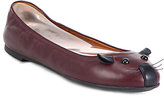 Thumbnail for your product : Marc by Marc Jacobs Mouse Leather Ballet Flats