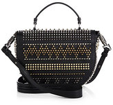 Thumbnail for your product : Christian Louboutin Panettone Chevron Spiked Messenger Bag