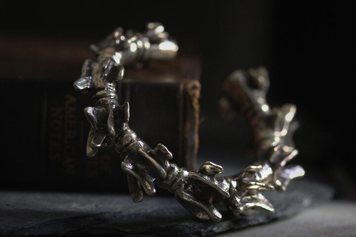 Etsy The Backbone Bangle. /Brass Gold & Silver Color/Original Made Designed By Defy