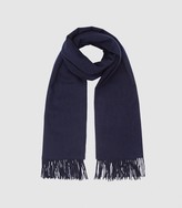 Thumbnail for your product : Reiss JEN WOOL CASHMERE BLEND OVERSIZED SCARF Navy