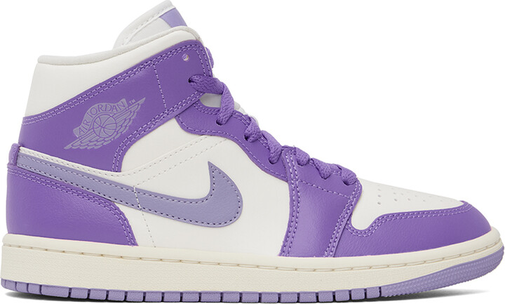 air jordans white and purple