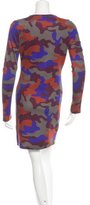 Thumbnail for your product : Christopher Kane Camouflage Long Sleeve Dress
