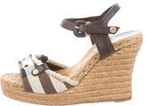 Thumbnail for your product : Burberry Nova Check Platform Wedge Sandals