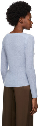 Vince Blue Scoop Neck Pullover Sweater