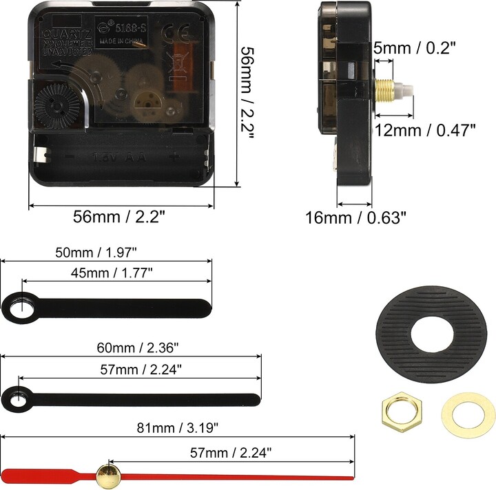 Unique Bargains Clock Mechanism Replacement, Quartz Clock Mechanism DIY