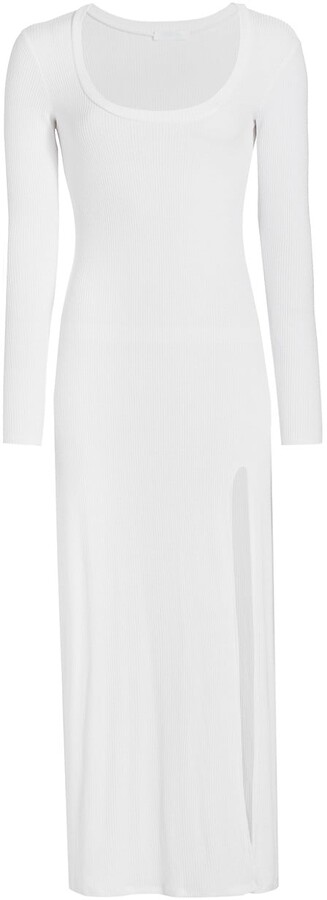 SABLYN Elodie Rib-Knit Midi-Dress - ShopStyle Long Sleeve Dresses