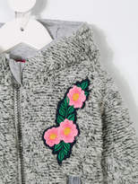 Thumbnail for your product : Vingino floral applique teddy jacket