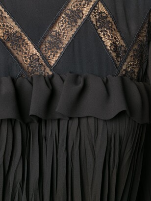 Philosophy di Lorenzo Serafini Lace-Detail Flared Dress