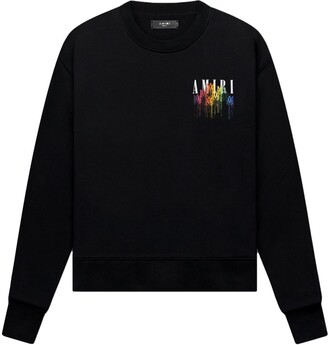 Amiri Drip logo-print sweatshirt - ShopStyle Crewneck Sweaters