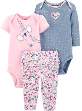 carters baby girl sleeveless bodysuits