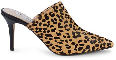 leopard skin mules