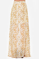 Thumbnail for your product : Lulus Daisy If You Do Ivory Floral Print Maxi Skirt