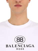 Thumbnail for your product : Balenciaga Mode Logo Cotton Jersey T-shirt