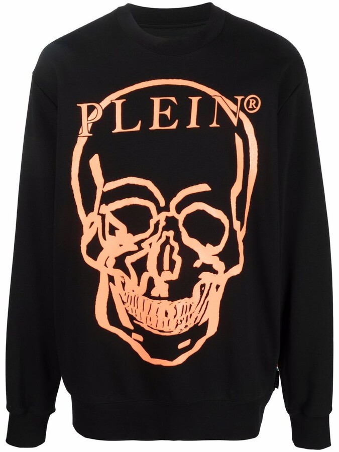 Philipp Plein Logo-Print Long-Sleeve Sweatshirt - ShopStyle Crewneck  Sweaters