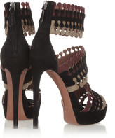 Thumbnail for your product : Alaia Suede platform sandals