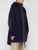 Thumbnail for your product : Acne Studios Contrast Panel Cotton Parka - Mens - Navy