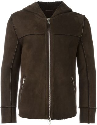 Eleventy shearling hooded jacket - men - Sheep Skin/Shearling - 50