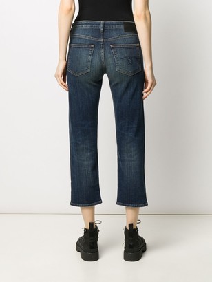 R 13 Boy mid-rise straight jeans