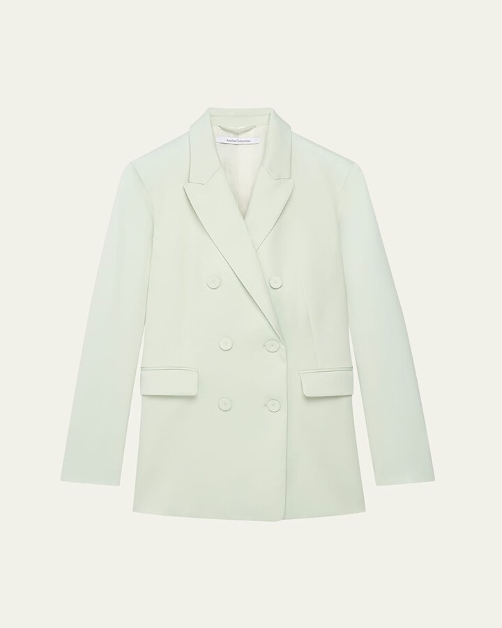 ANOTHER TOMORROW Merino Wool Blazer Jacket