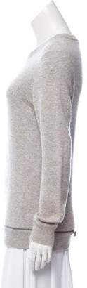 Michael Kors Zipper-Accented Cashmere Sweater grey Zipper-Accented Cashmere Sweater