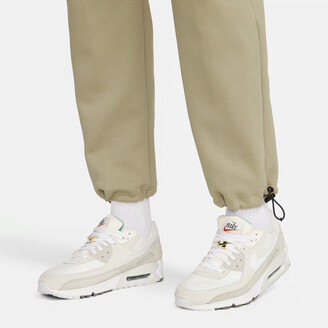 cream tech fleece pants