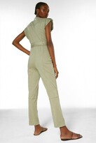 Thumbnail for your product : Karen Millen Stretch Tencel Belted Slim Leg Jumpsuit